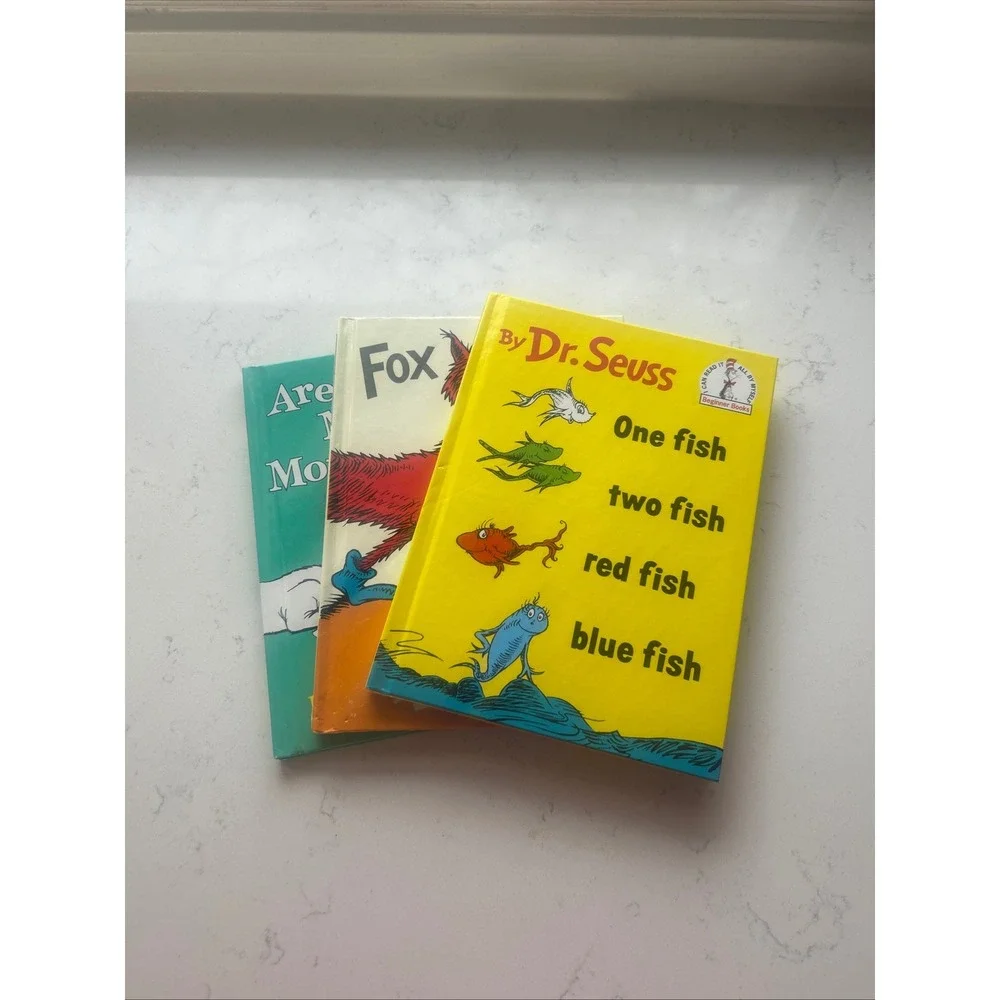 Dr Seuss Beginner Books Lot Fox in Socks One Fish Two Fish Are You My Mother